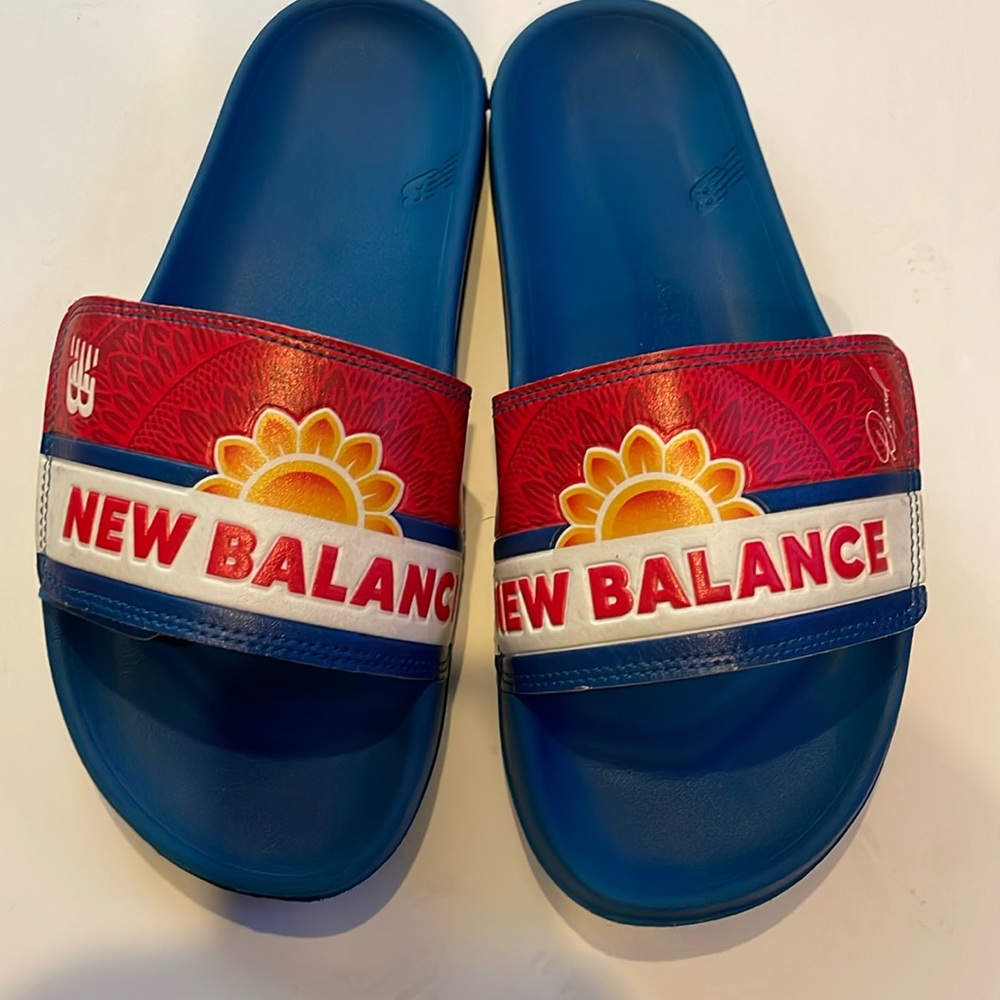New Balance David Sunflower Seeds Slides Size 6